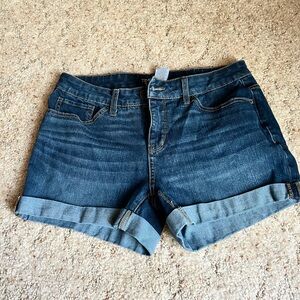 Tinseltown Dark Blue Jean Shorts for Women